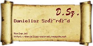 Danielisz Szórád névjegykártya